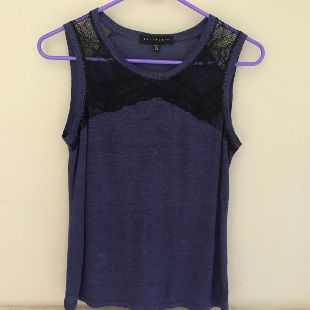 🌼SOLD🌼Sanctuary sleeveless lace detail top